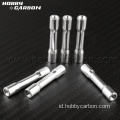 Kebuntuan Aluminium Round-step M3 Perak